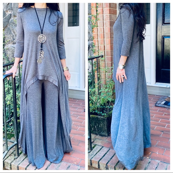✨LAST✨Best high low Charcoal grey tunic dress - Picture 2 of 11